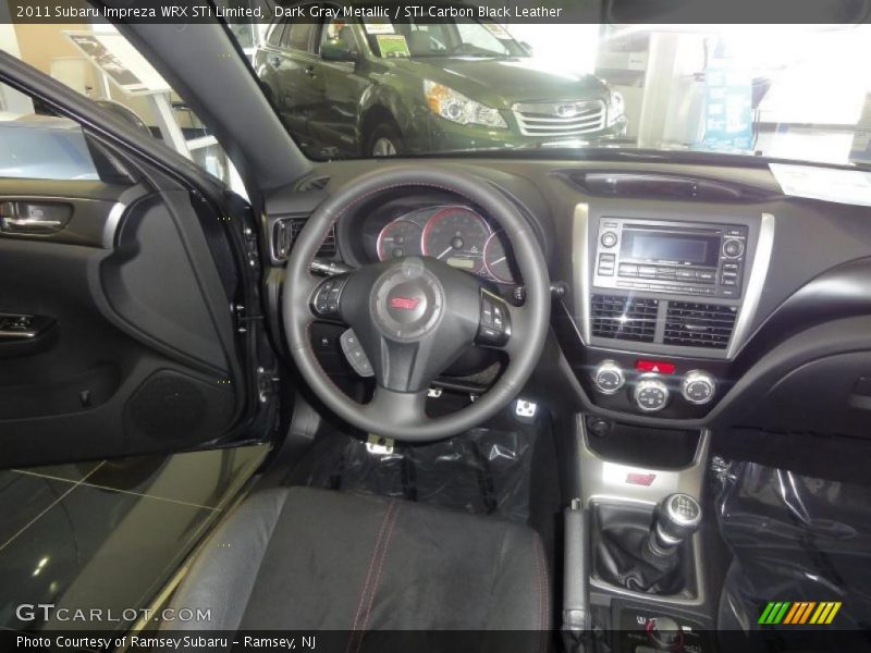 Dark Gray Metallic / STI Carbon Black Leather 2011 Subaru Impreza WRX STi Limited