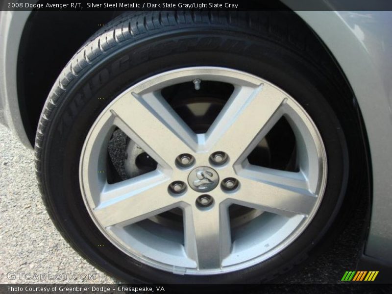 Silver Steel Metallic / Dark Slate Gray/Light Slate Gray 2008 Dodge Avenger R/T