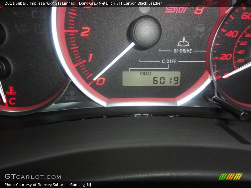 Dark Gray Metallic / STI Carbon Black Leather 2011 Subaru Impreza WRX STi Limited