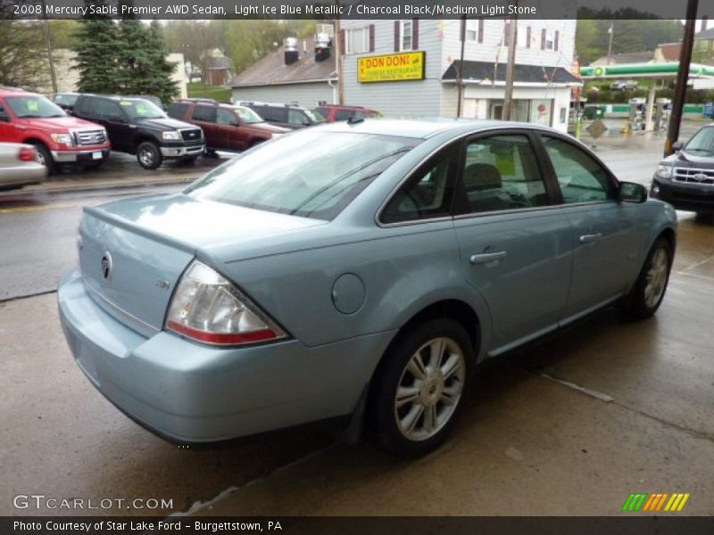 Light Ice Blue Metallic / Charcoal Black/Medium Light Stone 2008 Mercury Sable Premier AWD Sedan
