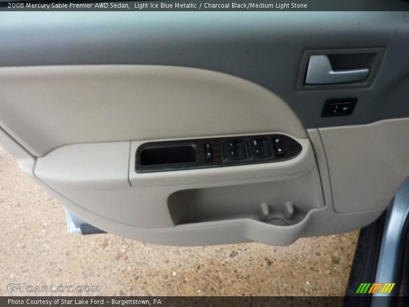 Light Ice Blue Metallic / Charcoal Black/Medium Light Stone 2008 Mercury Sable Premier AWD Sedan