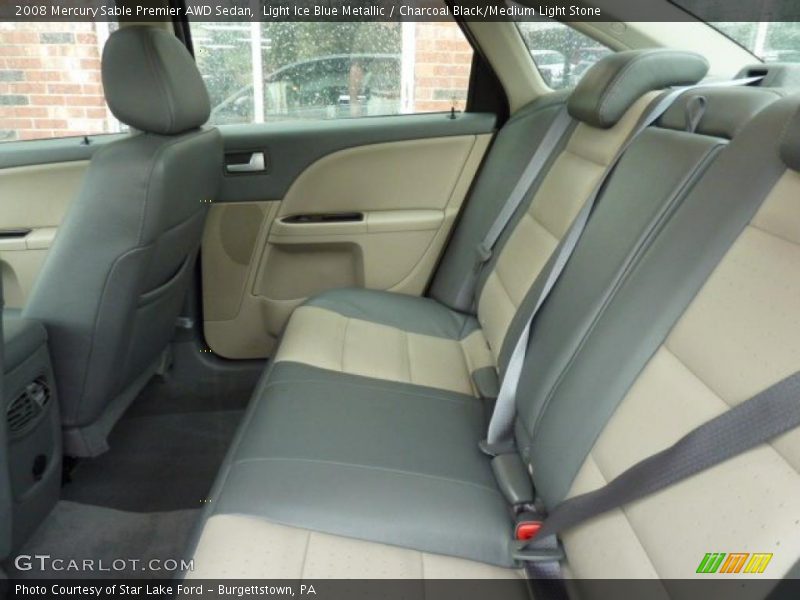Light Ice Blue Metallic / Charcoal Black/Medium Light Stone 2008 Mercury Sable Premier AWD Sedan