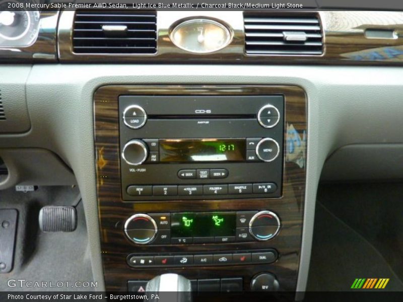 Light Ice Blue Metallic / Charcoal Black/Medium Light Stone 2008 Mercury Sable Premier AWD Sedan