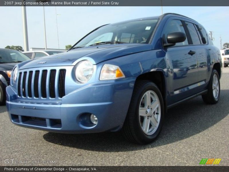 Marine Blue Pearlcoat / Pastel Slate Gray 2007 Jeep Compass Sport