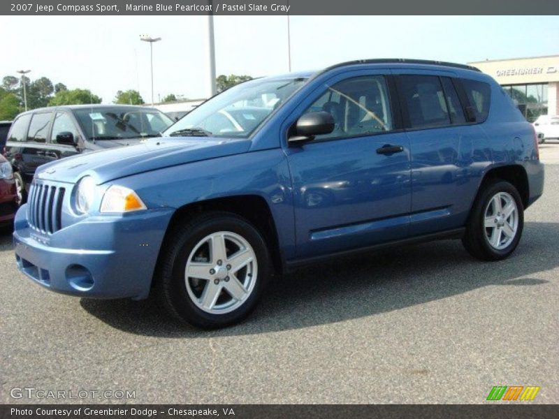 Marine Blue Pearlcoat / Pastel Slate Gray 2007 Jeep Compass Sport