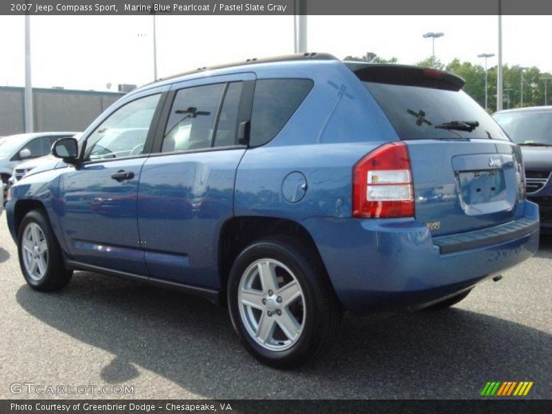 Marine Blue Pearlcoat / Pastel Slate Gray 2007 Jeep Compass Sport