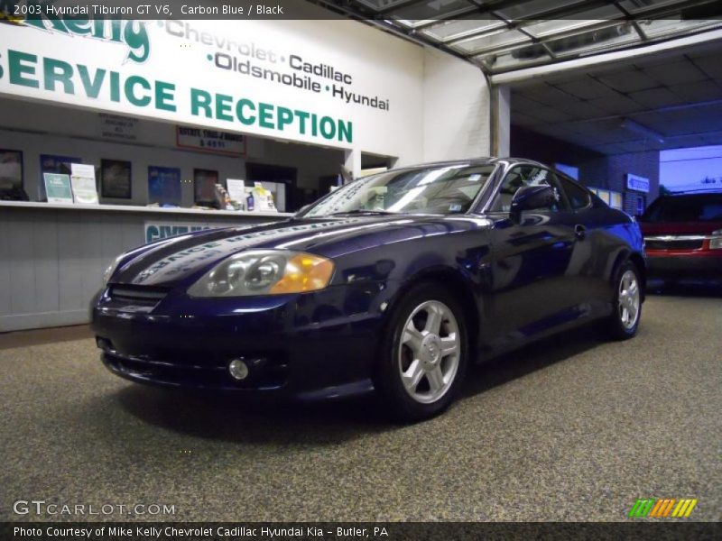 Carbon Blue / Black 2003 Hyundai Tiburon GT V6