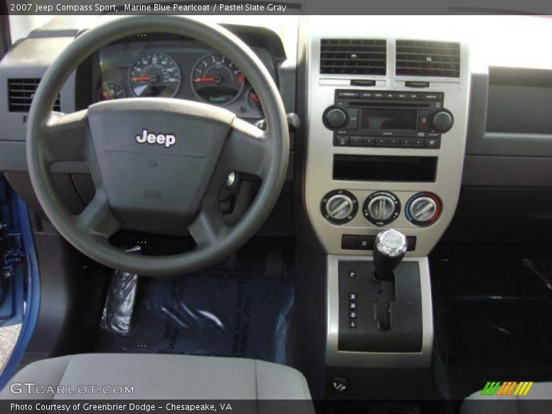 Marine Blue Pearlcoat / Pastel Slate Gray 2007 Jeep Compass Sport