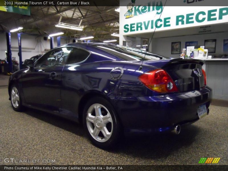 Carbon Blue / Black 2003 Hyundai Tiburon GT V6
