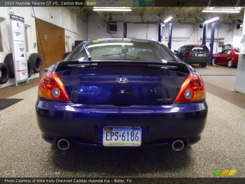 Carbon Blue / Black 2003 Hyundai Tiburon GT V6