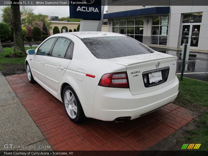 White Diamond Pearl / Parchment 2008 Acura TL 3.2