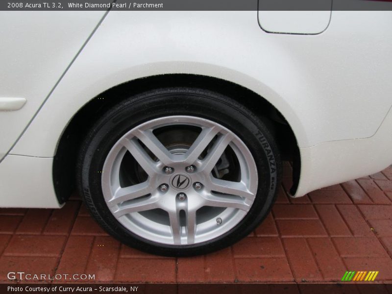 White Diamond Pearl / Parchment 2008 Acura TL 3.2