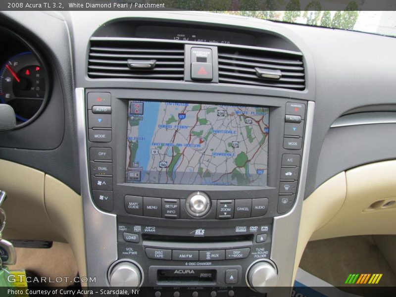 White Diamond Pearl / Parchment 2008 Acura TL 3.2