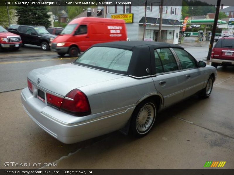 Silver Frost Metallic / Medium Parchment 2001 Mercury Grand Marquis LS