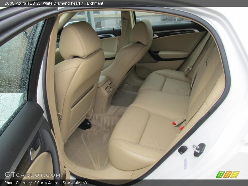 White Diamond Pearl / Parchment 2008 Acura TL 3.2
