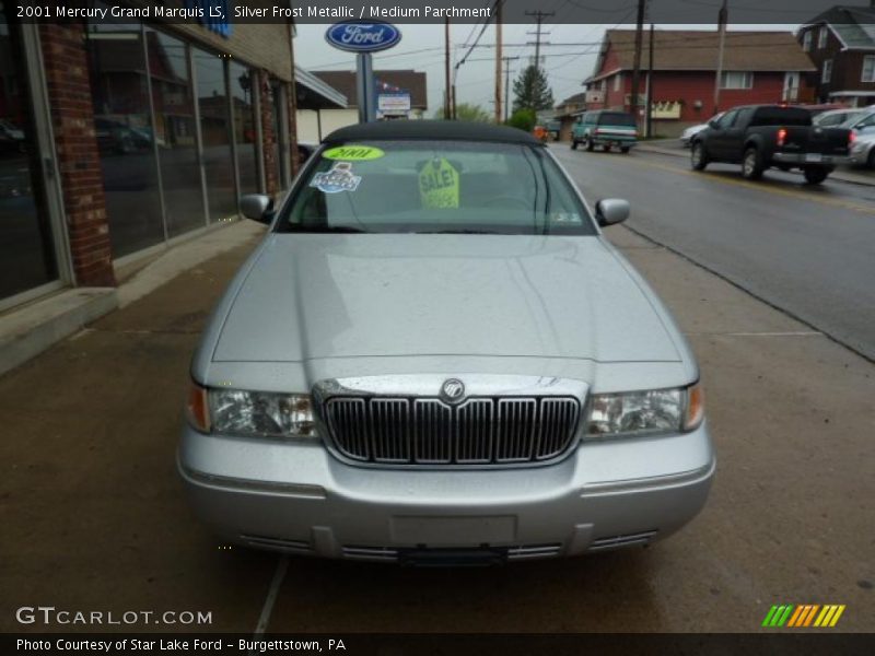 Silver Frost Metallic / Medium Parchment 2001 Mercury Grand Marquis LS