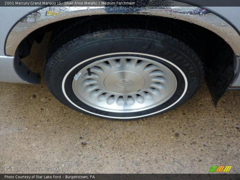 Silver Frost Metallic / Medium Parchment 2001 Mercury Grand Marquis LS
