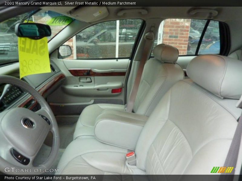 Silver Frost Metallic / Medium Parchment 2001 Mercury Grand Marquis LS