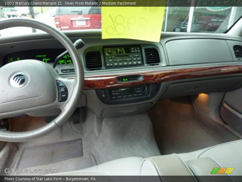 Silver Frost Metallic / Medium Parchment 2001 Mercury Grand Marquis LS