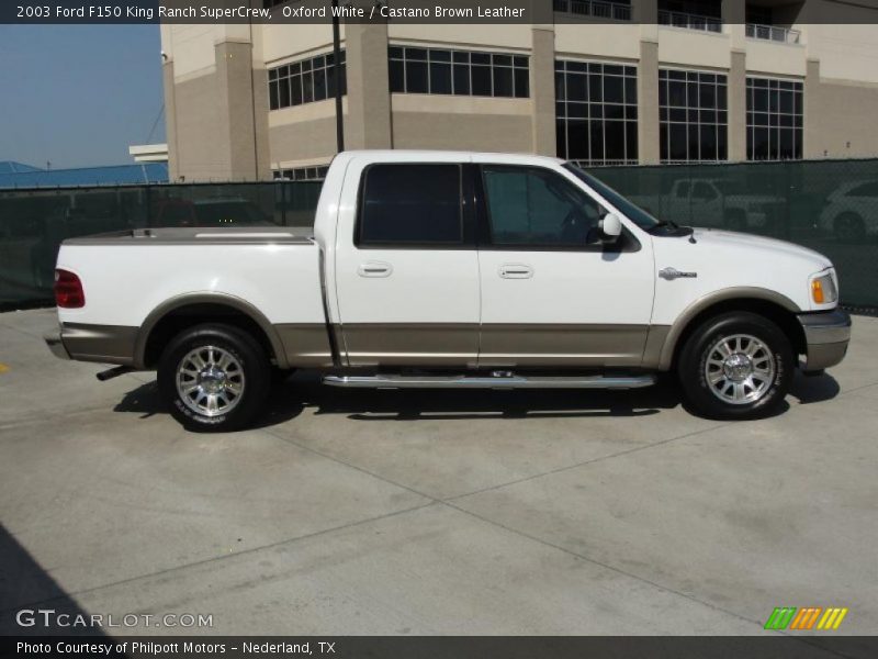 Oxford White / Castano Brown Leather 2003 Ford F150 King Ranch SuperCrew