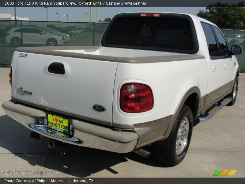 Oxford White / Castano Brown Leather 2003 Ford F150 King Ranch SuperCrew