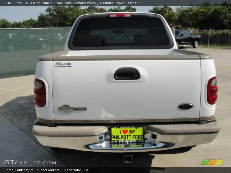 Oxford White / Castano Brown Leather 2003 Ford F150 King Ranch SuperCrew