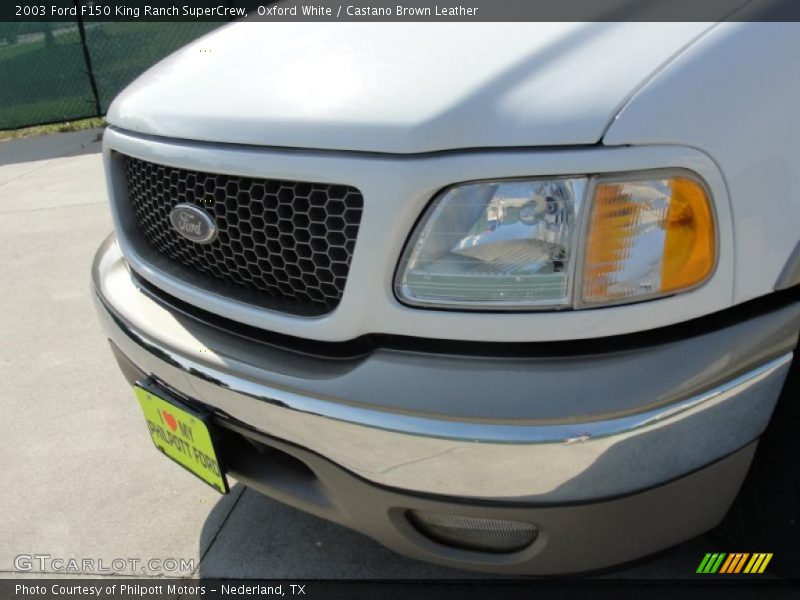 Oxford White / Castano Brown Leather 2003 Ford F150 King Ranch SuperCrew