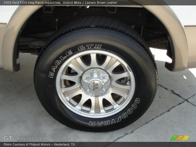Oxford White / Castano Brown Leather 2003 Ford F150 King Ranch SuperCrew