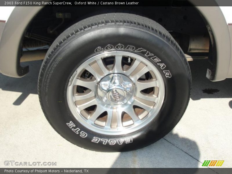 Oxford White / Castano Brown Leather 2003 Ford F150 King Ranch SuperCrew