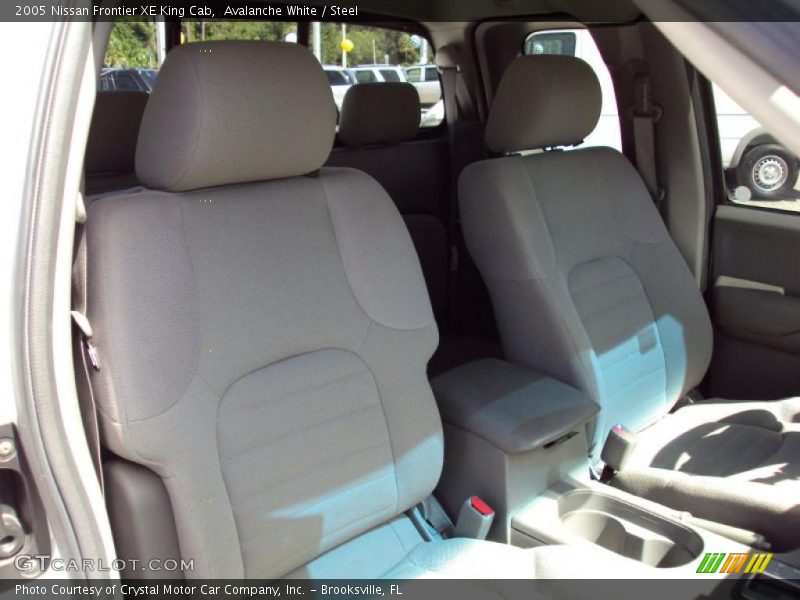 Avalanche White / Steel 2005 Nissan Frontier XE King Cab
