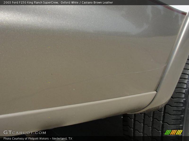 Oxford White / Castano Brown Leather 2003 Ford F150 King Ranch SuperCrew