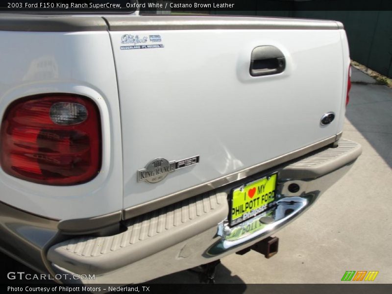 Oxford White / Castano Brown Leather 2003 Ford F150 King Ranch SuperCrew