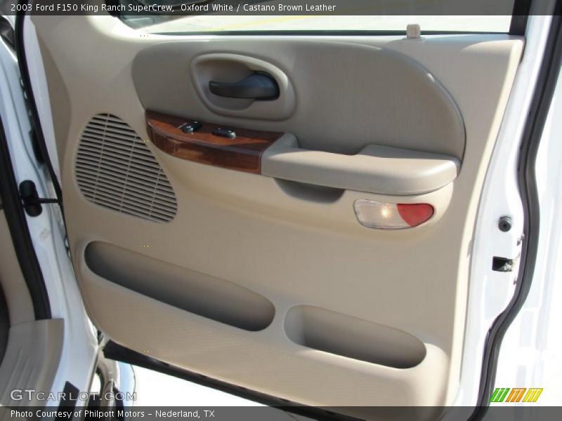Oxford White / Castano Brown Leather 2003 Ford F150 King Ranch SuperCrew