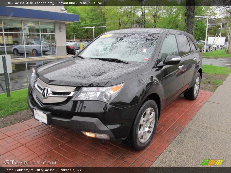 Formal Black Pearl / Taupe 2007 Acura MDX Technology
