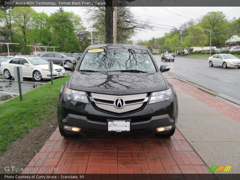Formal Black Pearl / Taupe 2007 Acura MDX Technology