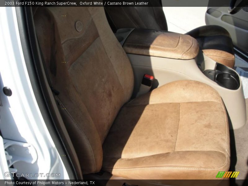 Oxford White / Castano Brown Leather 2003 Ford F150 King Ranch SuperCrew