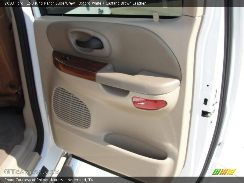 Oxford White / Castano Brown Leather 2003 Ford F150 King Ranch SuperCrew