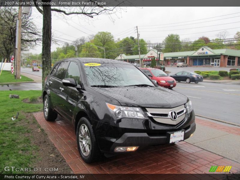 Formal Black Pearl / Taupe 2007 Acura MDX Technology