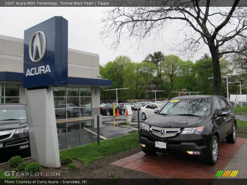 Formal Black Pearl / Taupe 2007 Acura MDX Technology