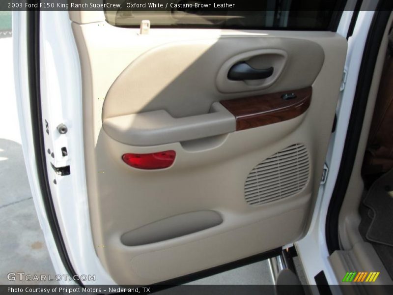 Oxford White / Castano Brown Leather 2003 Ford F150 King Ranch SuperCrew