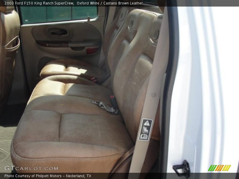 Oxford White / Castano Brown Leather 2003 Ford F150 King Ranch SuperCrew