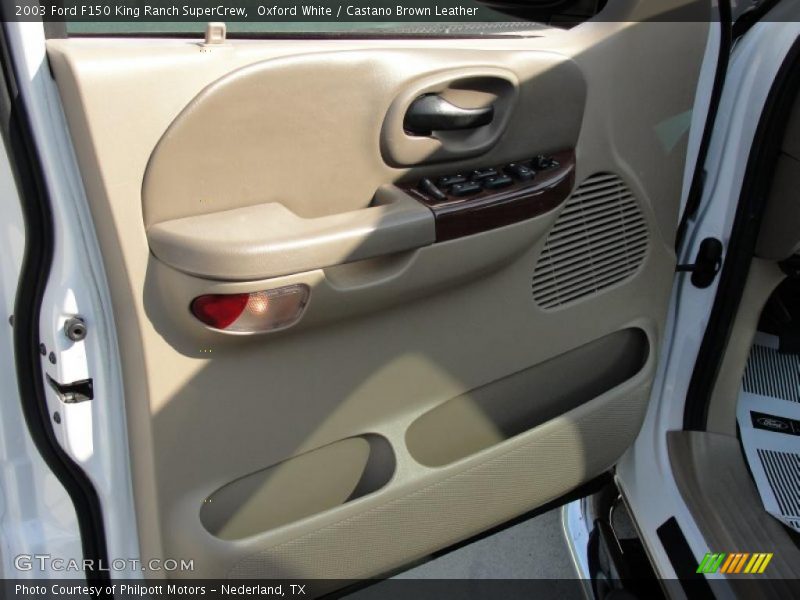 Oxford White / Castano Brown Leather 2003 Ford F150 King Ranch SuperCrew