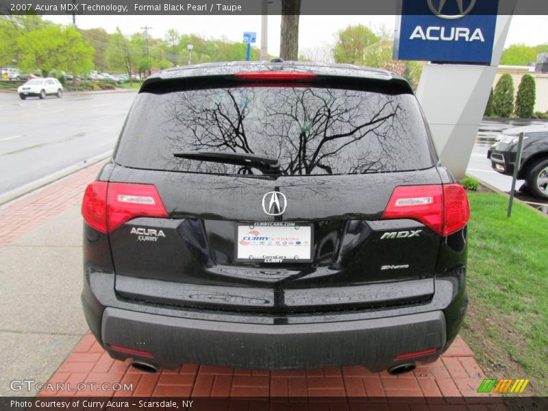 Formal Black Pearl / Taupe 2007 Acura MDX Technology
