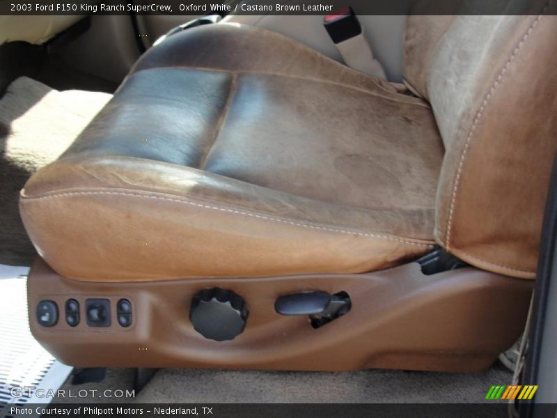 Oxford White / Castano Brown Leather 2003 Ford F150 King Ranch SuperCrew