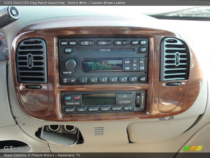 Oxford White / Castano Brown Leather 2003 Ford F150 King Ranch SuperCrew