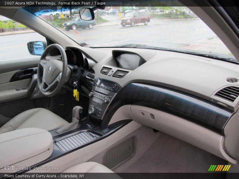 Formal Black Pearl / Taupe 2007 Acura MDX Technology