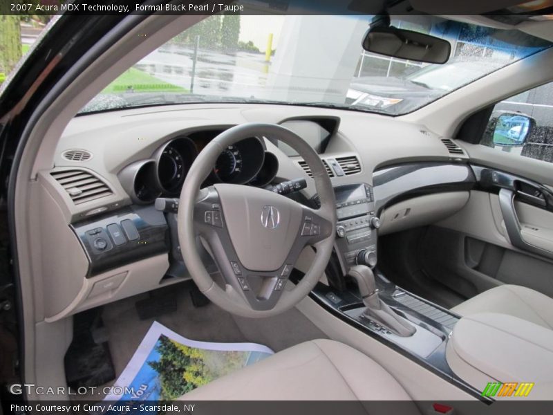 Formal Black Pearl / Taupe 2007 Acura MDX Technology