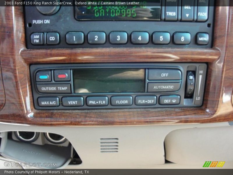 Oxford White / Castano Brown Leather 2003 Ford F150 King Ranch SuperCrew