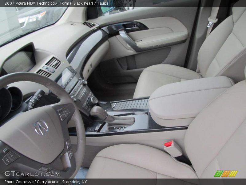 Formal Black Pearl / Taupe 2007 Acura MDX Technology