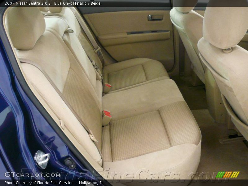 Blue Onyx Metallic / Beige 2007 Nissan Sentra 2.0 S
